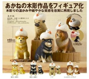 あかねの木彫り アヒルと犬