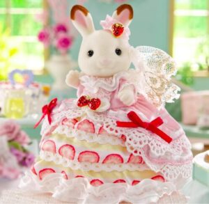 シルバニアファミリー 人形 【 ハッピーバースデーフレア ストロベリーケーキドレス 】