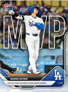 大谷翔平 2025 topps Now OS-7】満票MVP記念カードの価値と価格高騰 