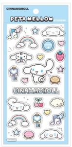 サンリオキャラクターズ ペタメロウステッカー シナモロール